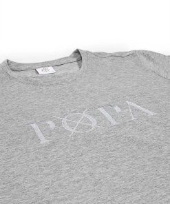 Mujer POPA BRAND Textil | Camiseta Lili Color Gris Letras