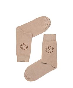 Mujer POPA BRAND Textil | Calcetines Janet Liso Beige