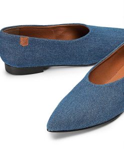 Mujer POPA BRAND Bailarinas | Bailarina Anabel Jeans Azul