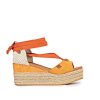Mujer POPA BRAND Cunas | Cuna Baja Valdes Lazada Serraje Naranja