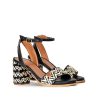 Mujer POPA BRAND Sandalias | Sandalia Tacon Terranova Tribu Negro