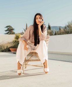 Mujer POPA BRAND Menorquinas | Menorquina Plataforma Saona Bicolor Blanco