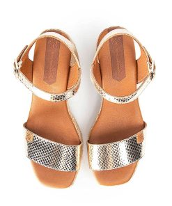 Mujer POPA BRAND Cunas | Cuna Tacon Beliche Laminado Oro