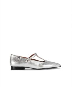 Mujer POPA BRAND Bailarinas | Bailarina Lya Laminado Plata