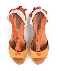 Mujer POPA BRAND Cunas | Cuna Baja Valdes Lazada Serraje Naranja