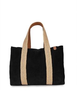 Mujer POPA BRAND Bolsos | Bolso Lillian Serraje Negro