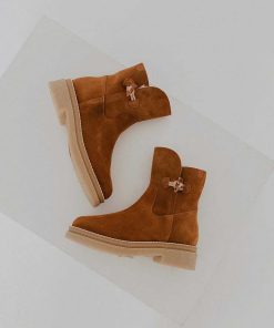 Mujer POPA BRAND Botines | Botin Juana Serraje Muscade