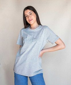 Mujer POPA BRAND Textil | Camiseta Lili Color Gris Letras