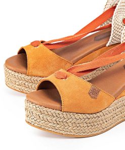 Mujer POPA BRAND Cunas | Cuna Baja Valdes Lazada Serraje Naranja