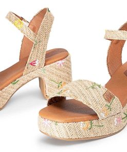 Mujer POPA BRAND Cunas | Cuna Tacon Beliche Bordado Natural