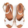 Mujer POPA BRAND Menorquinas | Menorquina Plataforma Orilla Snake Blanco
