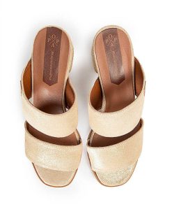 Mujer POPA BRAND Sandalias | Sandalia Tacon Chame Boreal Arena