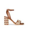 Mujer POPA BRAND Sandalias | Sandalia Tacon Terranova Tribu Cuero