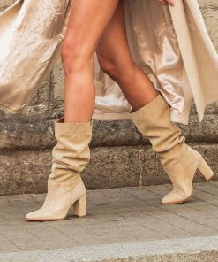Mujer POPA BRAND Botas | Bota Julieta Serraje Arena