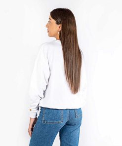 Mujer POPA BRAND Textil | Sudadera Dona Color Blanco Letras