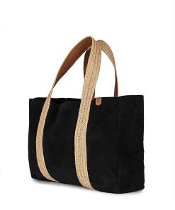 Mujer POPA BRAND Bolsos | Bolso Lillian Serraje Negro