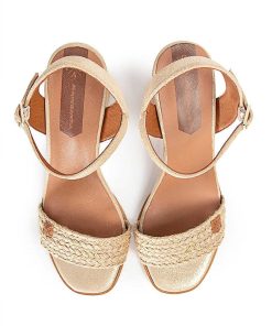 Mujer POPA BRAND Sandalias | Sandalia Tacon Caleta Chireal Arena