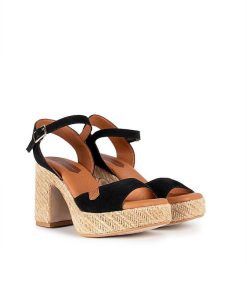 Mujer POPA BRAND Cunas | Cuna Tacon Marsella Serraje Negro