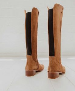 Mujer POPA BRAND Botas | Bota Margaret Serraje Muscade